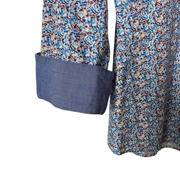 Cremieux Premium Denim Mens Size XL Button Up Shirt Long Sleeve Multicolor Print - Picture 3 of 10